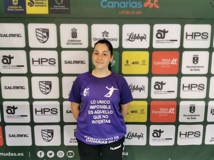 Andrea Suárez, jugadora de las categorías inferiores del Rocasa Gran Canaria (Foto TA)